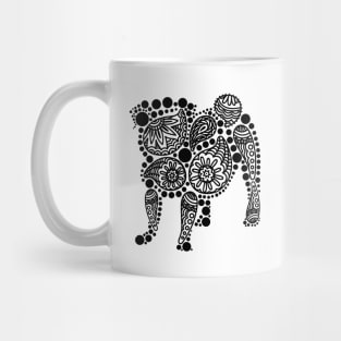 The dog made of paisley patterns Mug